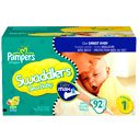 Pampers Swaddlers New Baby Diapers Size 1, 92.0 CT (2 Pack) ( Baby Diaper Pampers ) รูปที่ 1