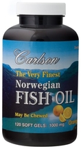 Carlson Laboratories - Very Finest Fish Oil Orange Fl, 120 softgels