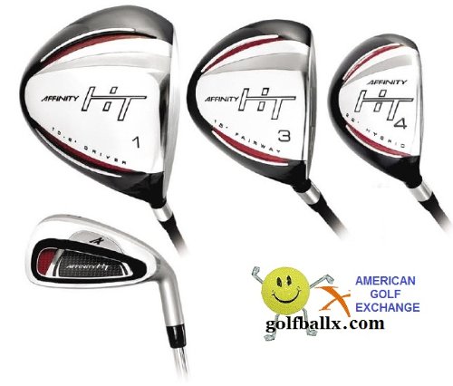Affinity/Orlimar Golf Men's HT Edition Golf Club Set; with Hybrid Irons Right Hand: Cadet, Regular or Tall Length; Fast Shipping!, GRAPHITE SHAFT WOODS; 3&4 HYBRIDS; U-CUT 5 IRON through PITCHING WEDGE ( American Golf Golf ) รูปที่ 1