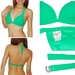 รูปย่อ Swimsuit 3 PACK: Body Glove Womens Pure Beauty Soft Padded Wireless Bra / Surf & Swim Bikini Top - Quick Dry - S/M (Type Two Piece) รูปที่2