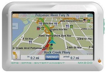 MX-200 4.2-inch portable GPS navigator with GPRS รูปที่ 1