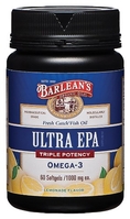 Barlean's Organic Oils - Ultra Epa Triple Potency, 1000 mg, 60 softgels