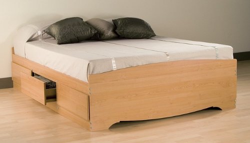 Prepac Sonoma Maple Queen Platform Storage Bed - Beds  รูปที่ 1