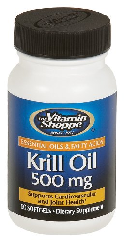 Vitamin Shoppe - Krill Oil, 500 mg, 60 softgels ( Vitamin Shoppe Omega 3 ) รูปที่ 1
