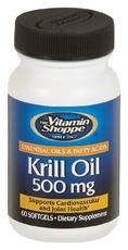 Vitamin Shoppe - Krill Oil, 500 mg, 60 softgels ( Vitamin Shoppe Omega 3 )