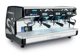 Nuova Simonelli MAURE04PLS3.WBCPID 3-Group Semi-Automatic Aurelia-WBC Version commercial espresso machine รูปที่ 1