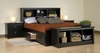 รูปย่อ Sonoma Queen Size Platform Storage Bed In Black Finish  รูปที่2