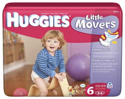 Huggies Supreme Little Movers Diapers Mega Pack 6 -- size: size 6 ( Baby Diaper Huggies ) รูปที่ 1