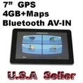 Langson 7 Inch GPS Navigation Mp3/4 Av-in Bluetooth 4gb Maps