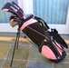 รูปย่อ Ladies Petite Golf Club Set Complete with Bag For Women 5'0"-5'5" Tall Graphite Shafts Driver 3 Wood, Hybrids, Irons, Putter Pink Color ( Aspire Golf Co. Golf ) รูปที่2