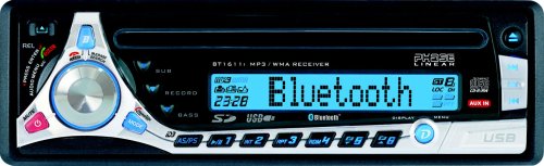Phase Linear BT1611i AM/FM/CD/MP3/WMA/USB/SD Card Receiver with Bluetooth (Black) รูปที่ 1
