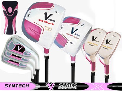 V-Series Square Matrix Pink Womens 11-Club Set Graphite Shafted ( V Series Golf ) รูปที่ 1