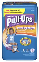 HUGGIES PULLUPS L/D BOYS 4T-5T , 21331 JUMBO LRN DESGN 38+LBS รูปที่ 1