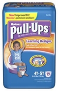 HUGGIES PULLUPS L/D BOYS 4T-5T , 21331 JUMBO LRN DESGN 38+LBS