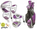 Allante Ladies Pink (Lanender) Edition Full Golf Club Set with Matching Golf Bag & Putter: Left Hand; Petite or Regular Length ( American Golf Golf )