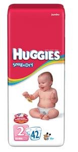 HUGGIES SNUG/DRY STEP 2 55502 , JUMBO FITS 12-18LBS รูปที่ 1