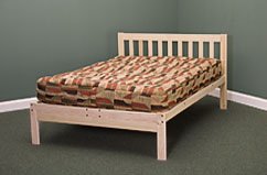 Queen Size Charleston Platform Bed Frame - Solid Hardwood (Wood bed) รูปที่ 1