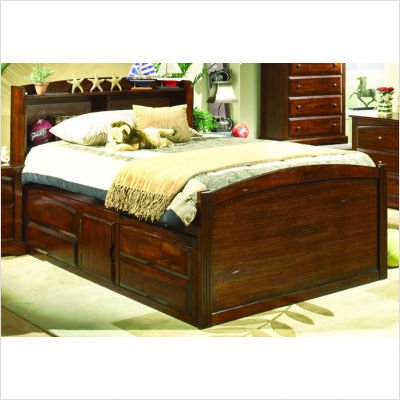 827 Series Twin Captain Bed with Under Storage in Distressed Cherry Size: Twin (Wood bed) รูปที่ 1