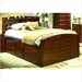 รูปย่อ 827 Series Twin Captain Bed with Under Storage in Distressed Cherry Size: Twin (Wood bed) รูปที่1