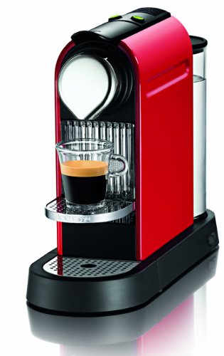 Nespresso Citiz C110-us-re Household Espresso Coffee Maker, Fire Engine Red with 16 Startup Coffee Sampler รูปที่ 1