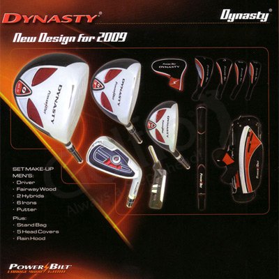Powerbilt Dynasty Full Set (Driver, FW, #3 Hybrid, #4 Hybrid, #5-Iron thru PW, Putter, Stand Bag) ( PowerBilt Golf ) รูปที่ 3