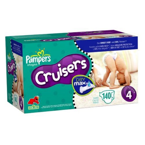 Pampers Cruisers, Size 4, 140 Count รูปที่ 1