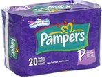 Pampers Premies Diapers Size P Up To 5 Lbs, 20.0 CT (3 Pack) รูปที่ 1