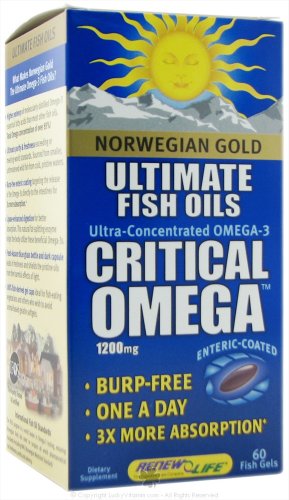 Renew Life - Critical Omega, 60 fish gel ( Renew Life Omega 3 ) รูปที่ 1