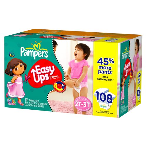 Pampers Easy Ups Value Pack, Girl, Size 2T/3T, 108-Count รูปที่ 1