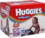 Huggies Snug & Dry Disney Baby Diapers Size 5 (Over 27 lb), 70.0 CT (2 Pack) รูปที่ 1