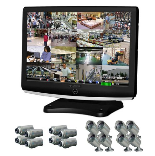 Clover Electronics LCD221616 22-Inch Wide Screen 16-Channel All-In-One Security System with 16 Cameras - Large (Black) ( CCTV ) รูปที่ 1