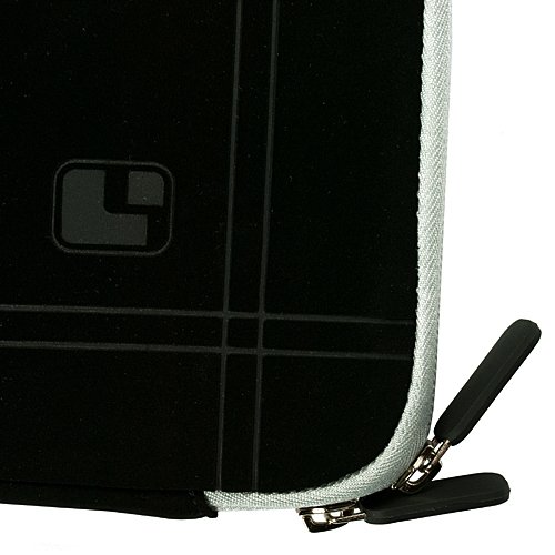 SumacLife Black-Smoke Grey Trim Micro Suede Durable Zipper Sleeve for Amazon Kindle 6 Inch Amazon Kindle Wi-Fi Graphite 6