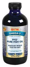 Health from the Sea PFO Pure Fish Oil, Natural Juicy Orange Flavor, 8 fl-Ounce Glass Bottle (236 ml)