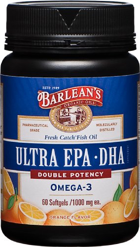 Barlean's Organic Oils Fresh Catch Fish Oil,  ULTRA  EPA-DHA, Orange Flavor 1000 mg, 60  Softgels ( Barlean's Organic Oils Omega 3 ) รูปที่ 2
