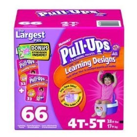 Huggies Pull-Ups Learning Designs, for , Size 3T-4T ~ 62 Training Pants รูปที่ 1