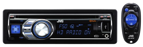JVC KD-HDR50 30K Color-Illumination Single-DIN HD Radio CD Receiver with Remote Control USB 2.0 for iPod/iPhone รูปที่ 1