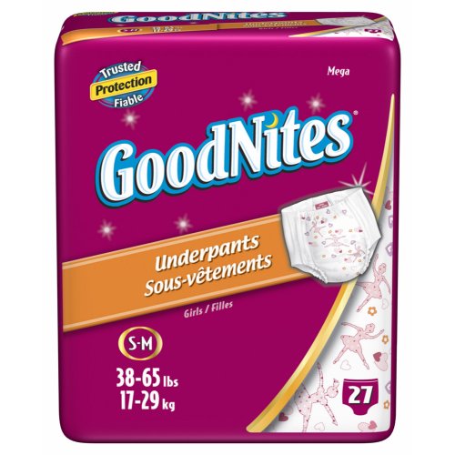 Girls' GoodNites Training Pants 27-pk. - S/M รูปที่ 1