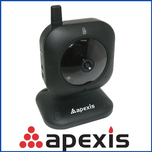 Apexis APM-J012 Mini Wifi IP Camera?Wireless IP Camera with Pan & Tilt, Night Vision, 2 Way Audio, Apple Mac and Windows compatible. Color - Black ( CCTV ) รูปที่ 1