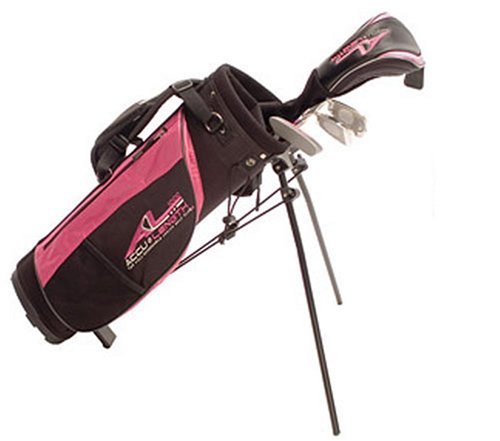 Accu-Length AL1000 Expandable Girl's Starter Golf Club Set  (Pink, Height Range 44