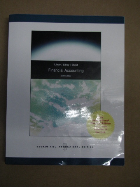 ขาย text book: Financial Accounting (International Edition) 6th Edition McGraw Hill Higher Education รูปที่ 1
