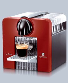 Nespresso D180 Le Cube Espresso and Coffeemaker, Red รูปที่ 1