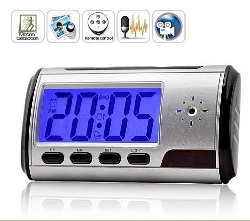 4GB Multi-functional camera Alarm Clock Remote Secret Clock Camera,640*480, Picture Resolution: 1600*1200 (2MP ( CCTV ) รูปที่ 1