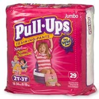 Huggies Pull-Ups Training Pants, Girls, 2T-3T, 104-Count รูปที่ 1