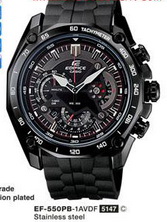 ขายนาฬิกา casio edfice EF-550PB-1AVDF สายยางสีดำ ไม่ค่อยได้ใส่ รูปที่ 1