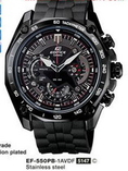 ขายนาฬิกา casio edfice EF-550PB-1AVDF สายยางสีดำ ไม่ค่อยได้ใส่