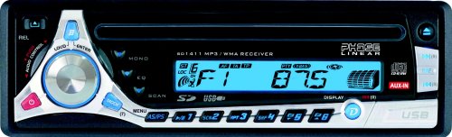 Phase Linear SD1411 AM/FM/CD/MP3/WMA/USB/SD Card Receiver (Black) ( Phase Linear Car audio player ) รูปที่ 1