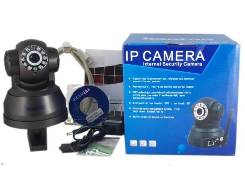 Real-time recording,Wireless WiFi IP Internet Pan Tilt Dual,Two-way Audio Camera IR Day/Night Vision ( CCTV ) รูปที่ 1