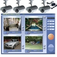 VideoSecu 4 Color Infrared IR Day Night Video Security Cameras USB Internet Remote Control DVR CCTV Home Security System W48 ( CCTV )