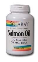 Solaray - Salmon Oil, 90 pearle capsules ( Solaray Omega 3 ) รูปที่ 1