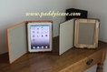 Hand made leather Book case with wooden frame for iPad2, เคสหนังสือปกหนัง กรอบไม้ สำหรับ iPad2